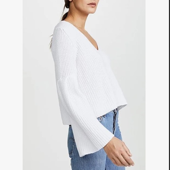 Free People Sweaters Free People Damsel Bell Flare Sleeve Knit Sweater M - Picture 6 of 13